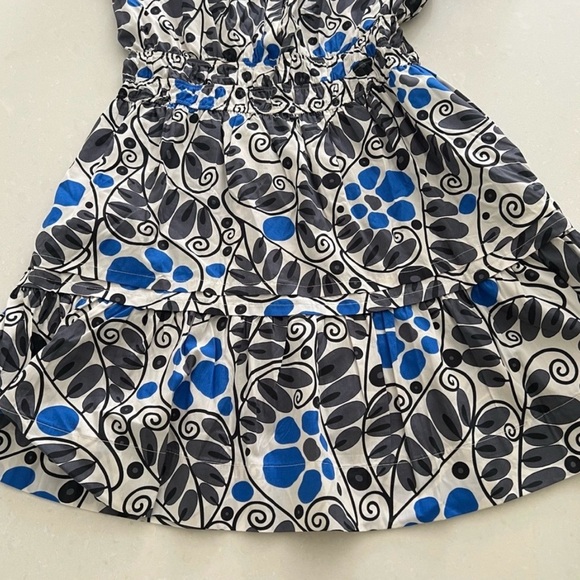 New Anthropologie Somerset dress- Small, 100% cotton, Blue & White print - Picture 5 of 7